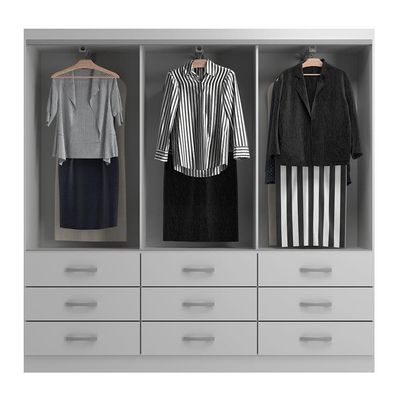 Guarda-Roupa Casal Isabela 3 PT 9 GV Branco
