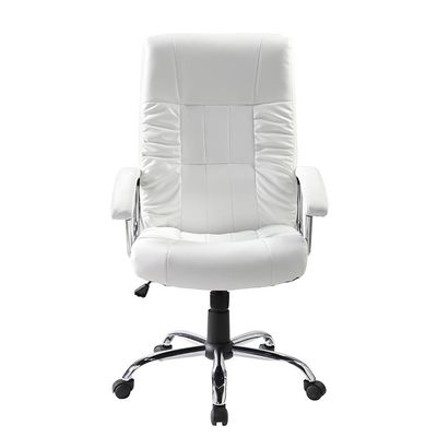 Cadeira de Escritório Presidente Giratória com Relax Office Plus Branca