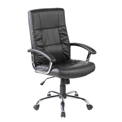 Cadeira de Escritório Presidente Giratória com Relax Office Plus Preta