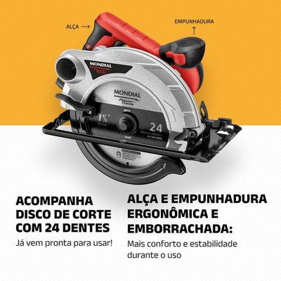 Serra Circular Mondial Power Tools Fsc-04 Serra Circular 60hz 220V