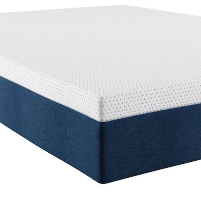 Colchão Viúva Guldi Macio Mola Ensacada (25x128x188) Branco e Azul