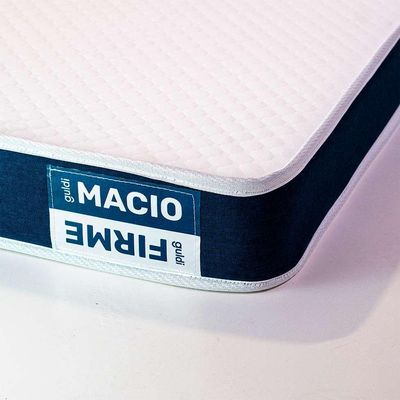 Colchão Queen Guldi Duplo Plus D28 (16x158x198) Branco e Azul