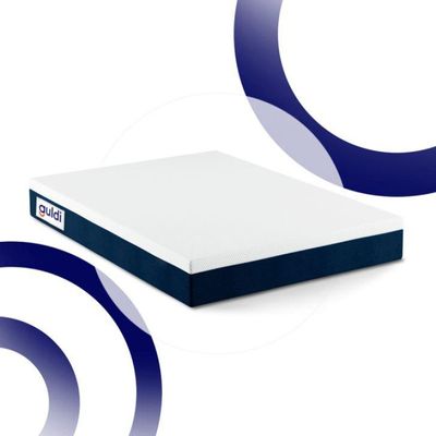 Colchão Queen Mola Ensacada Guldi Firme (25x158x198) Azul e Branco