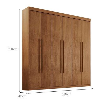 Guarda-Roupa Casal Xangai 6 PT 2 GV Imbuia
