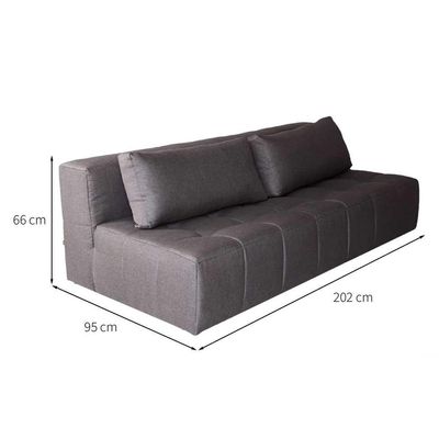 Sofá 3 Lugares Modular Soho Linho Grafite