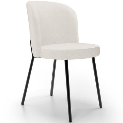 Cadeira Para Sala de Jantar Cozinha Estofada Gavi L02 Linho Bege - Lyam Decor
