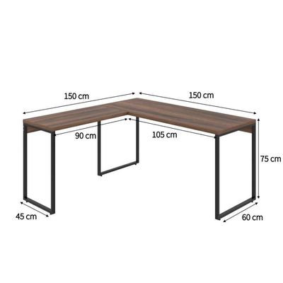 Mesa de Escritório Kuadra II Nogal 150 cm