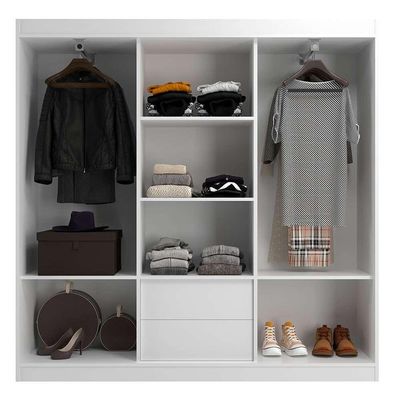 Guarda-Roupa Casal Lisboa 3 PT 2 GV Branco