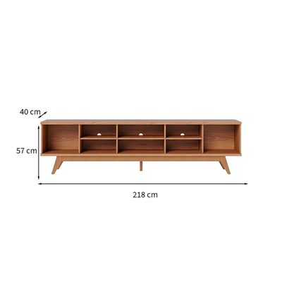 Rack Fortaleza Freijó 218 cm