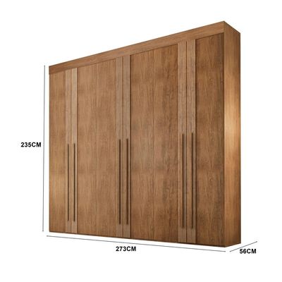 Guarda-Roupa Casal Lucca Premium 6 PT Imbuia