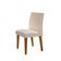 Conjunto de Mesa de Jantar Berlim II com Tampo de Vidro Off White e 4 Cadeiras Grécia Veludo Creme