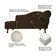 Kit Diva Recamier Diana 120cm Lado Esquerdo E 01 Poltrona Classic Corano Marrom