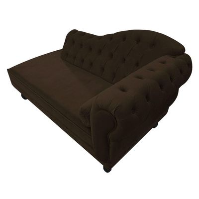 Kit Diva Recamier Diana 120cm Lado Esquerdo E 01 Poltrona Classic Corano Marrom