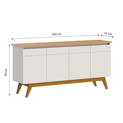Buffet Classic 4 PT Off White e Nature