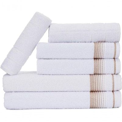 Jogo De Toalhas Luxury Soft Beka 360 G-m² 2 Banho + 2 Rosto + 2 Piso Luxo Branco