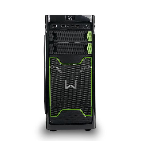 Warrior Haida Gabinete Gamer Preto/Verde - GA187 GA187