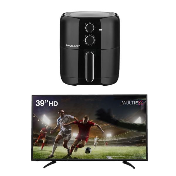 Combo Casa - Tela 39” Multi Experience HD e Fritadeira Elétrica Air Fryer 4,2 Litros 127V Preta - TL051K TL051K Combo Casa - Tela 39” Multi Experience HD e Fritadeira Elétrica Air Fryer 4,2 Litros 127V Preta - TL051K TL051K
