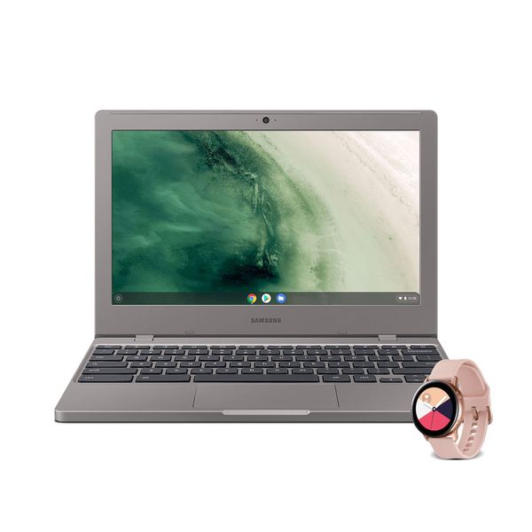 Kit Notebook Chromebook E Galaxy Watch Active Rose Kit