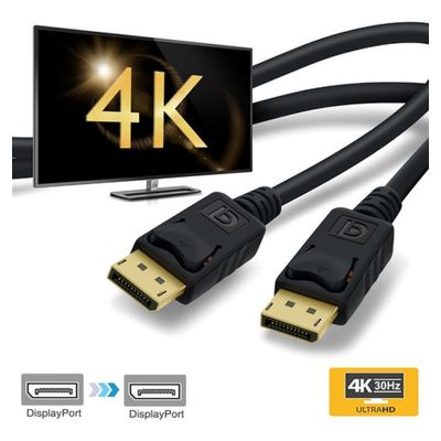 Cabo Displayport Blindado 1.4 Freesync 1.8m Para Rtx 2080 Ti
