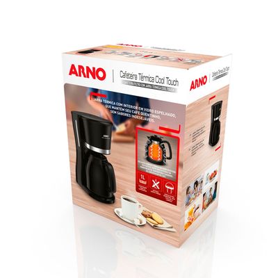 Cafeteira Cfct com Jarra Térmica 1 Litro Arno Preto / 220V