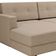 Sofá 4 Lugares Living com Chaise Esquerdo Pé Palito Linho Cotton Bege