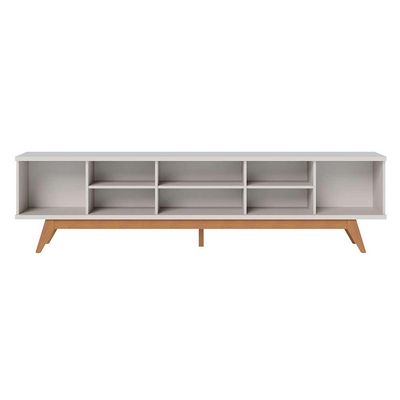 Rack Fortaleza Off White e Freijó 218 cm