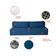 Sofá 3 Lugares Modular Soho Linho Azul Marinho