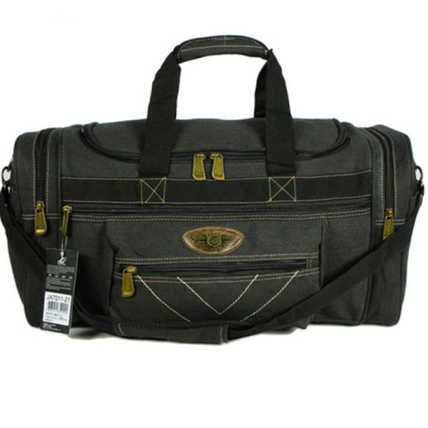 Sacola Viagem Bolsa Mala Média Academia Lona JA7011 preto