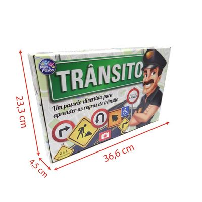 Jogo de Tabuleiro Trânsito - Pais e Filhos