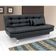 Sofá-Cama 3 Lugares Casal Premium Preto