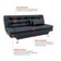Sofá-Cama 3 Lugares Casal Premium Preto
