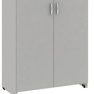 Armário de Escritório New City 2 PT Cinza 160 cm