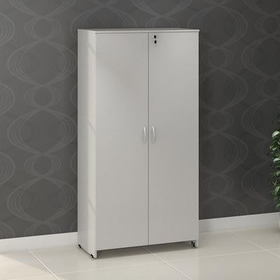 Armário de Escritório New City 2 PT Cinza 160 cm
