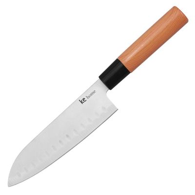 Faca Santoku Japan Sulcos Lâmina Aço Inox Chef Profissional