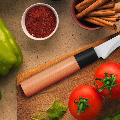 Faca Santoku Japan Sulcos Lâmina Aço Inox Chef Profissional