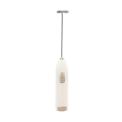 Mini Mixer Elétrico Para Bebidas Inox E Plástico Branco Lyor