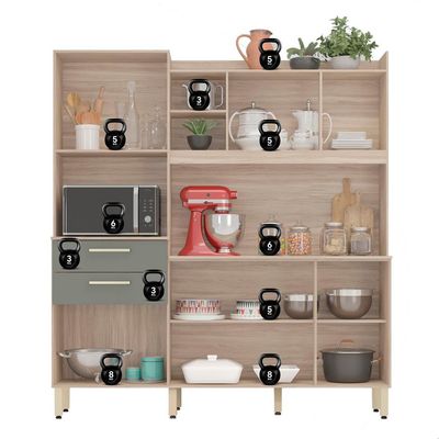 Kit de Cozinha Select 6 PT 2 GV Avena e Menta