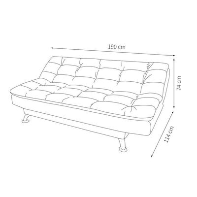 Sofá-Cama Casal 3 Lugares Premium Suede Vermelho