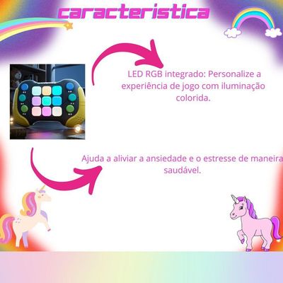 Pop It Speed Push Eletrônico Game Console Crianças Brinquedos Adulto Fidget Alívio Do Estresse Interativos vermelho