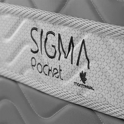 Colchão Solteirão Sigma Molas Ensacadas (22x108x198) Branco e Cinza
