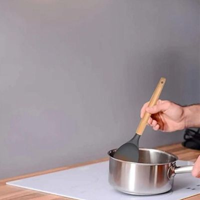 Kit Com 11 Peças Utensílios Para Cozinha Silicone E Madeira