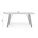 Mesa Sala De Jantar Paraty Preto 140x80cm Tampo Branco
