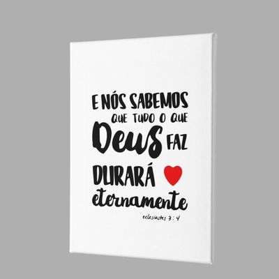 Placa Decorativa Fé E Religião - Eclesiastes 3:4 - 30x45cm