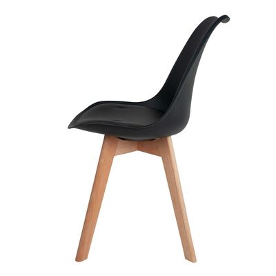 Cadeira de Jantar Saarinen Wood Preta