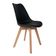 Cadeira de Jantar Saarinen Wood Preta