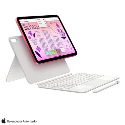 iPad (10ª geração) Apple A14 Bionic (10,9", Wi-Fi, 64GB) - Rosa