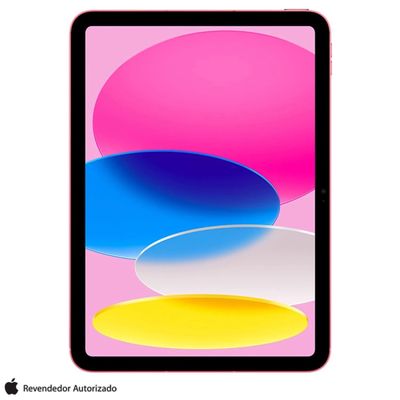 iPad (10ª geração) Apple A14 Bionic (10,9", Wi-Fi, 64GB) - Rosa