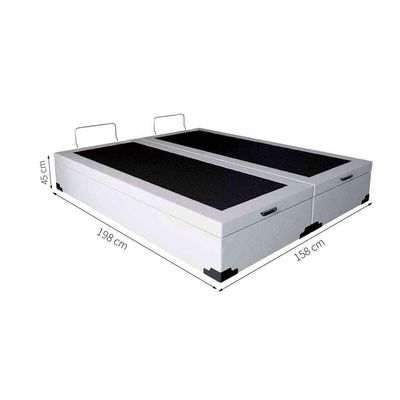 Base para Cama Box Queen Martin Premium com Baú (45x158x198) Branca