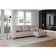 Sofá 4 Lugares Belgrado com Chaise Direito Linho Cru 250 cm