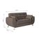 Conjunto de Sofá 2 e 3 Lugares Larissa Suede Castanho